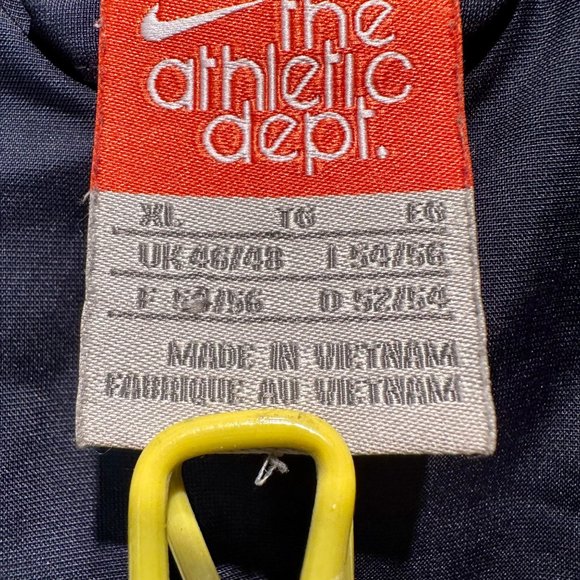 Nike XL Vintage The Athletic Dept Zip Windbreaker Track Jacket Streetwear Navy - Picture 5 of 16